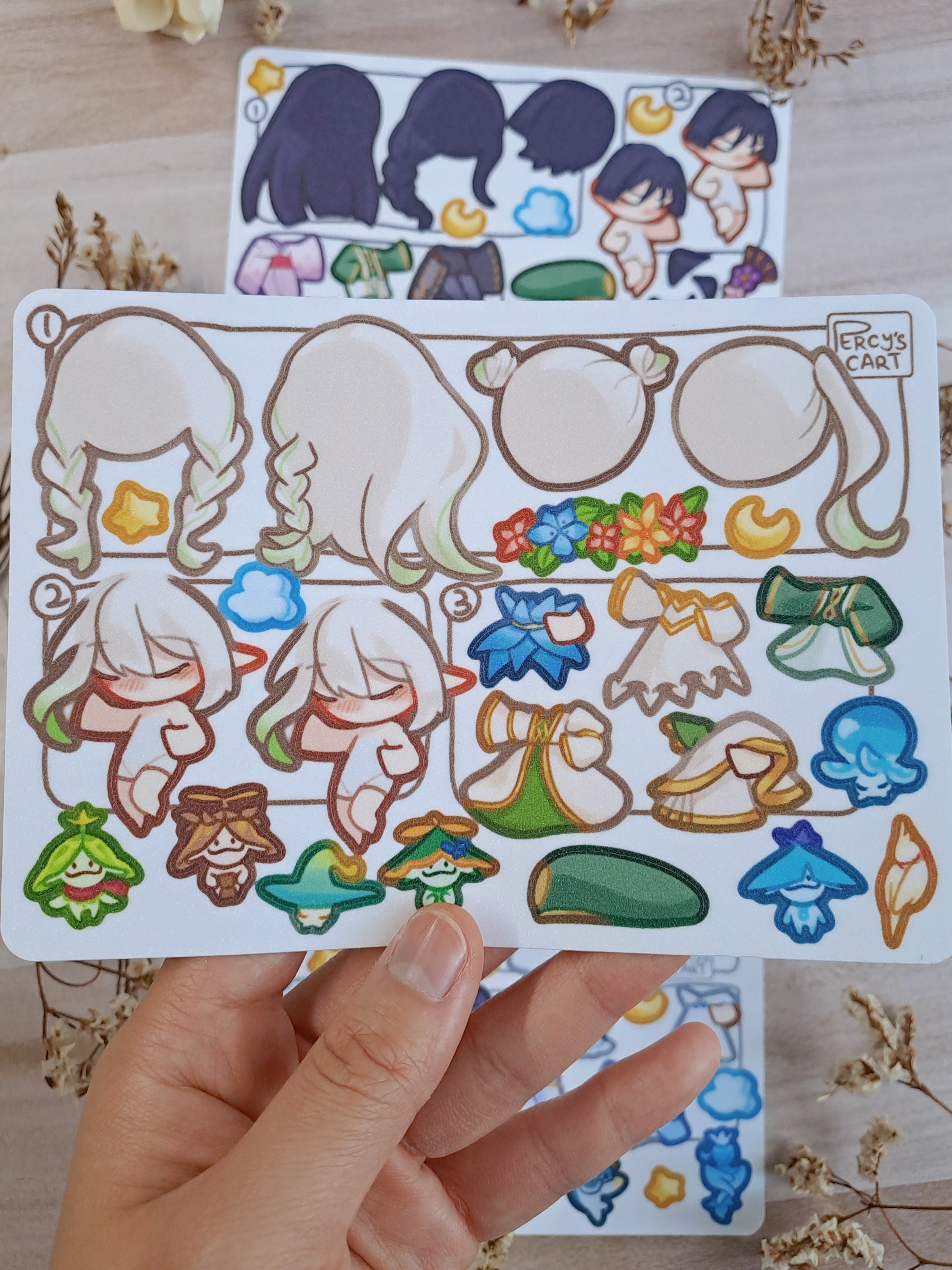 Genshin Dress Up Stickers