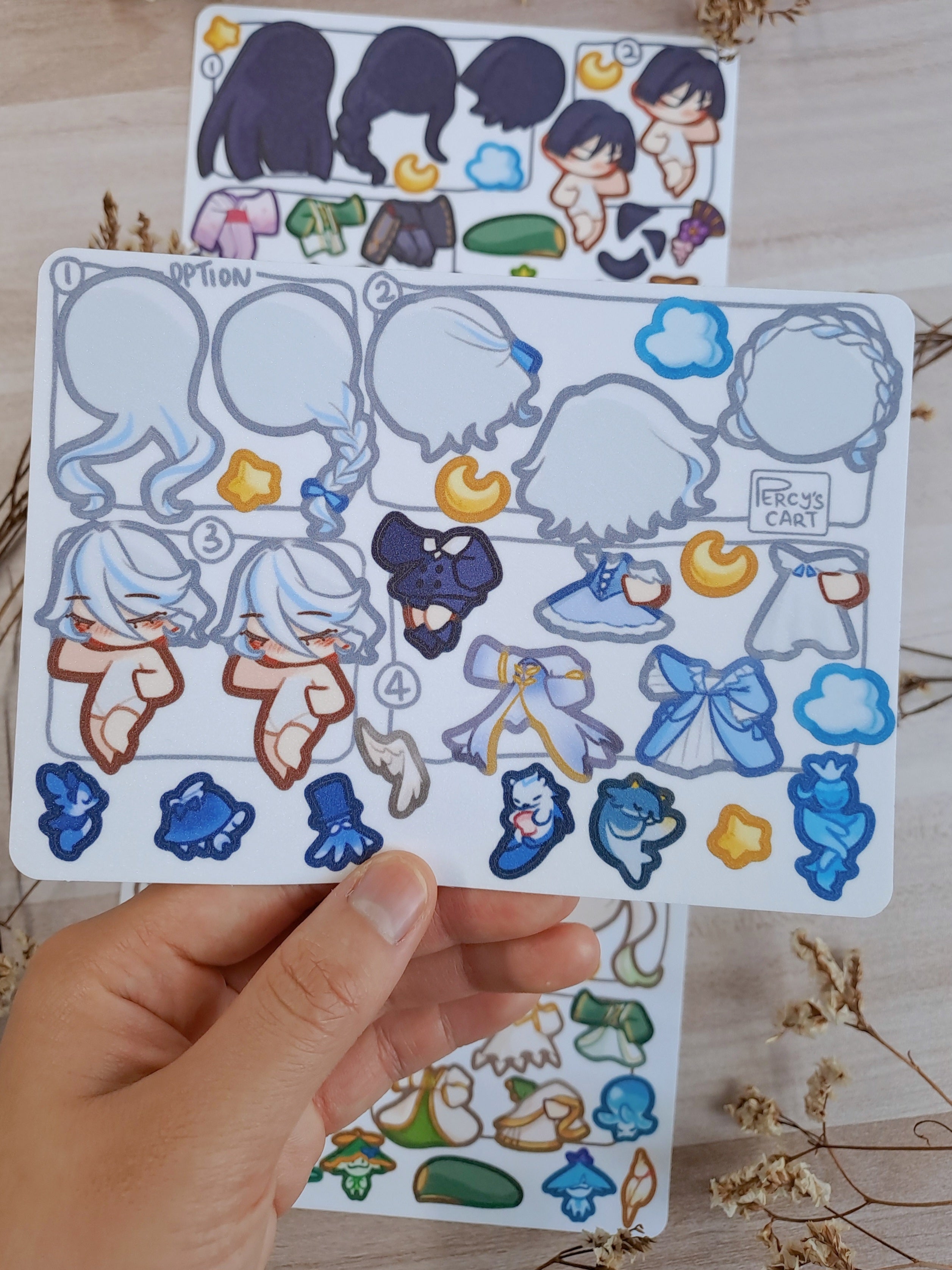 Genshin Dress Up Stickers