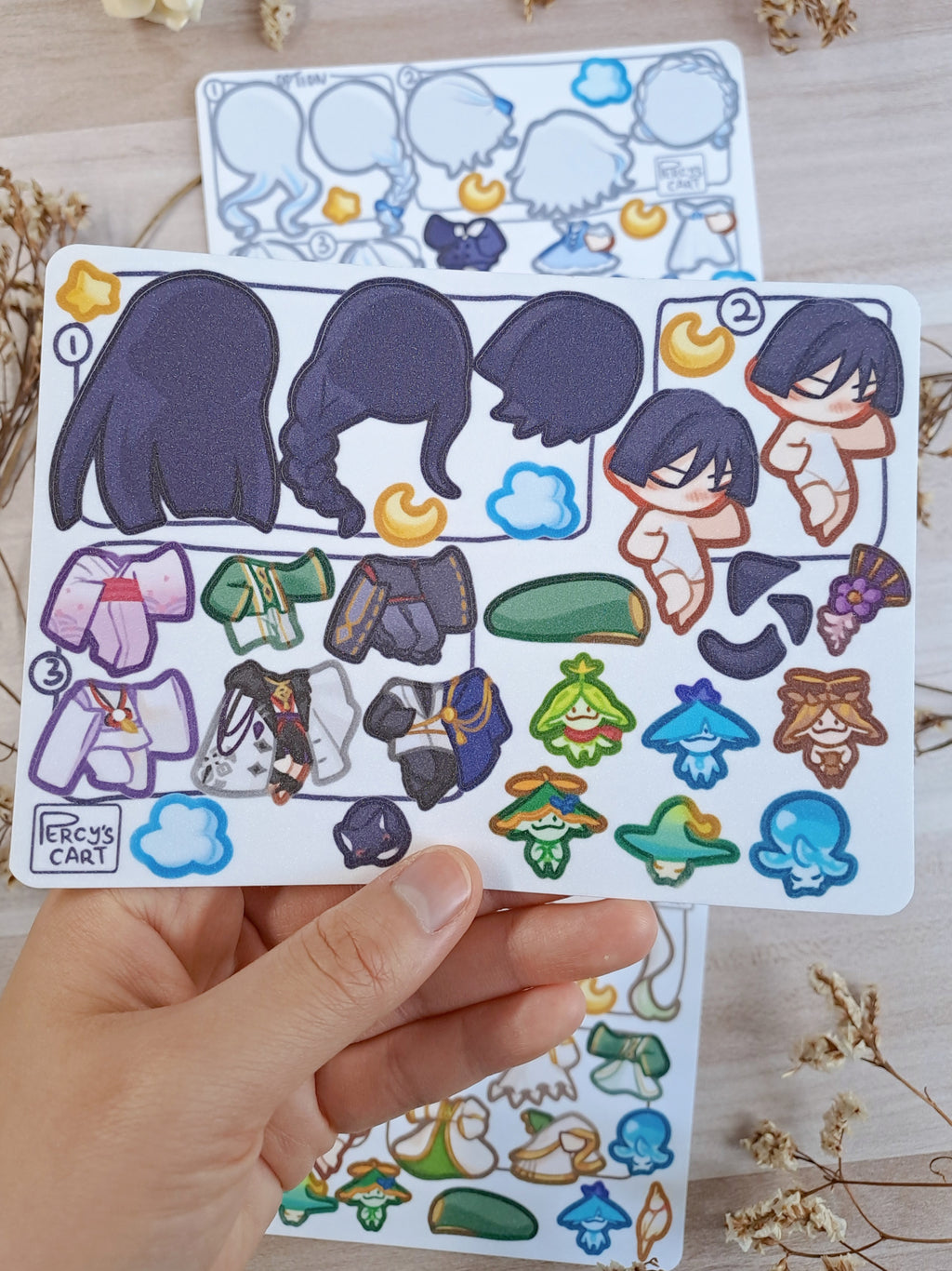 Genshin Dress Up Stickers