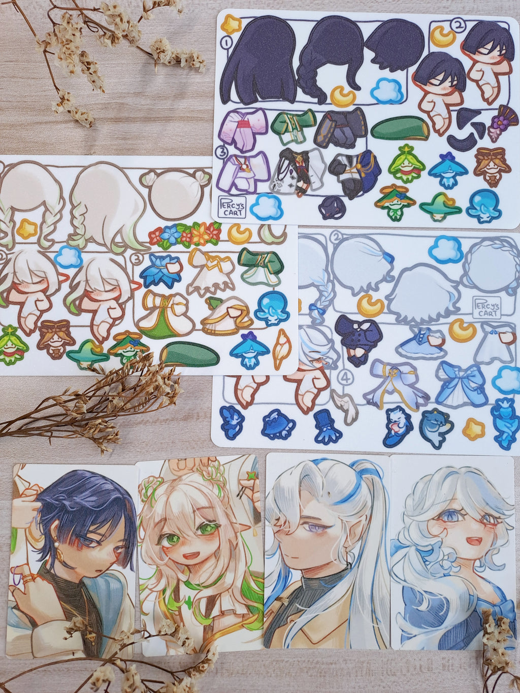 Genshin Dress Up Stickers