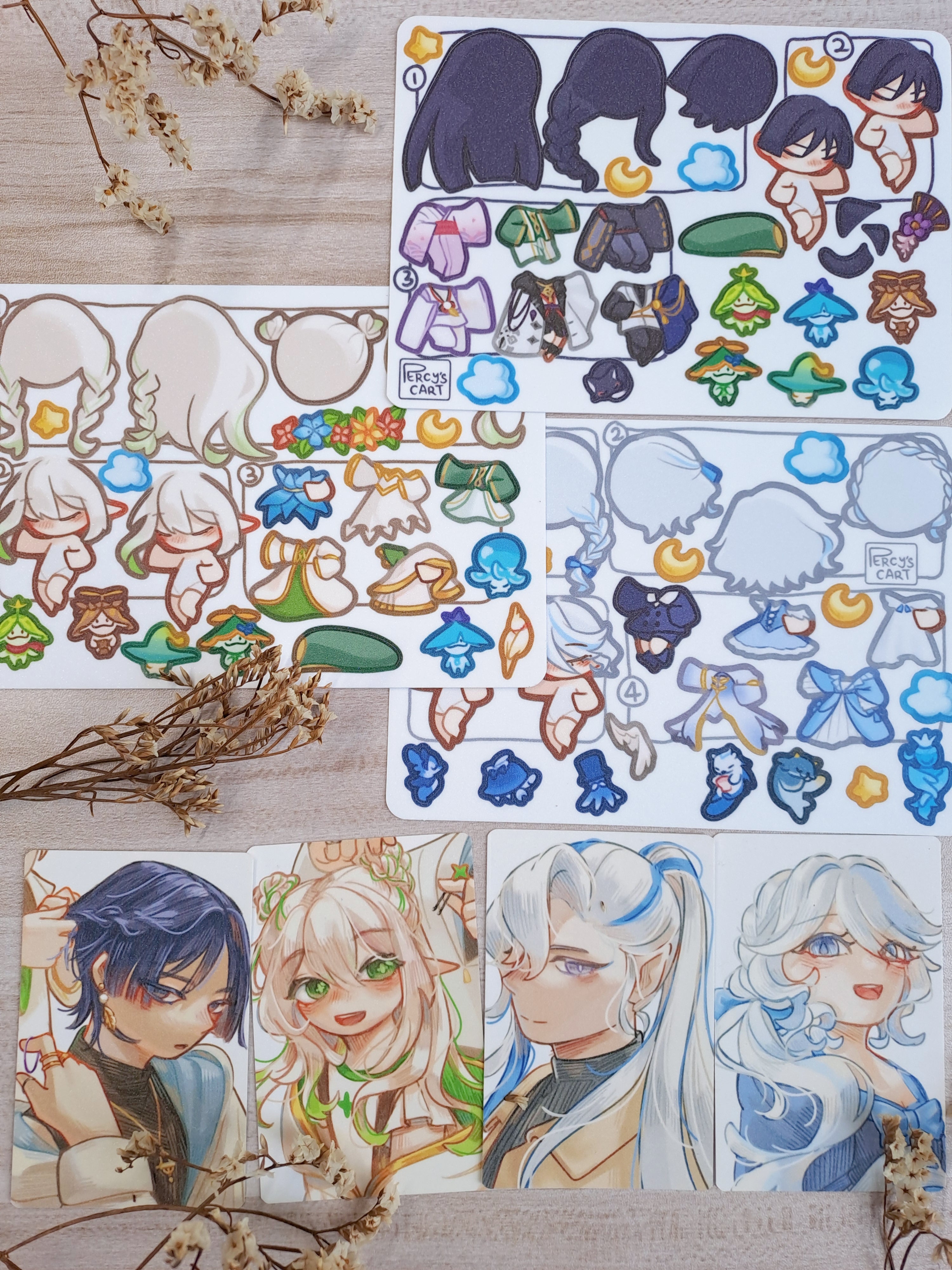 Genshin Dress Up Stickers