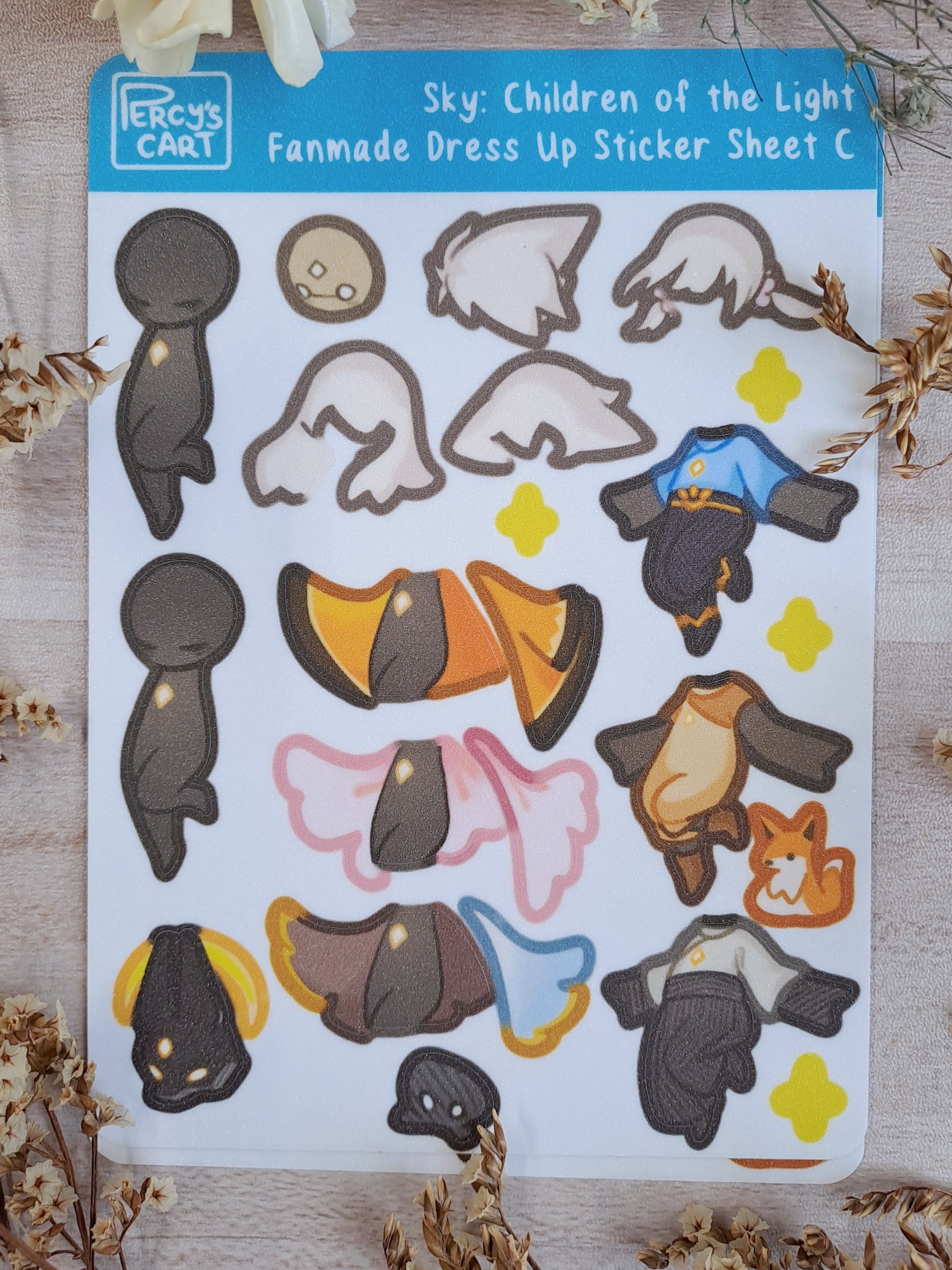 Sky Dress Up Stickers (Solo Type)