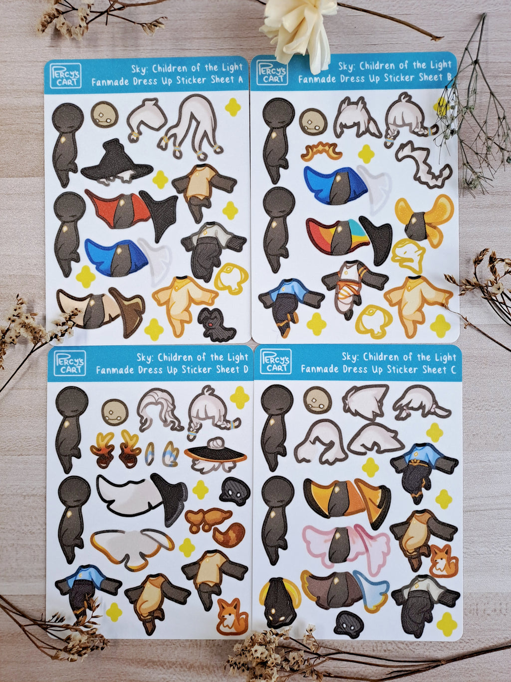 Sky Dress Up Stickers (Solo Type)