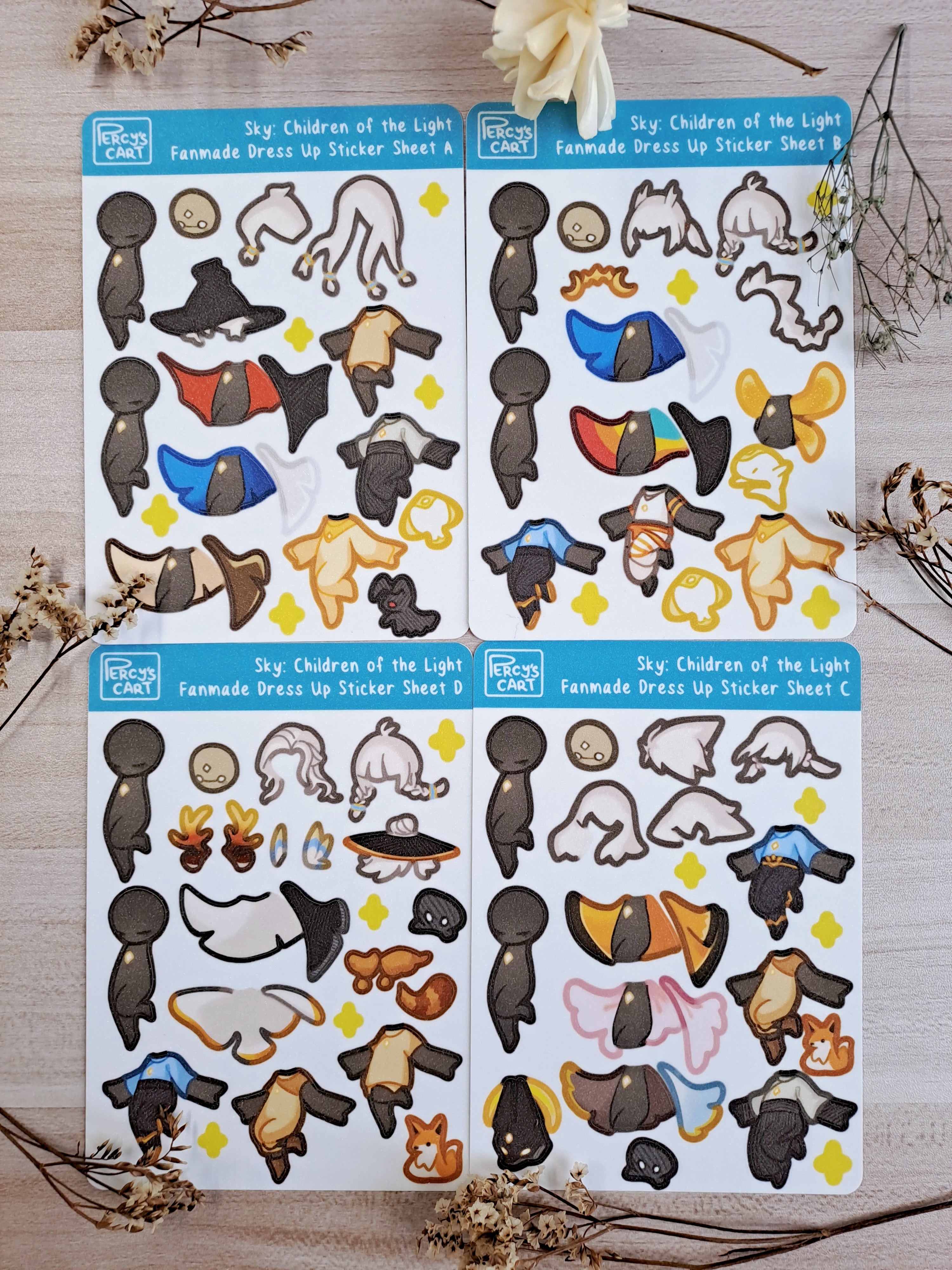 Sky Dress Up Stickers (Solo Type)