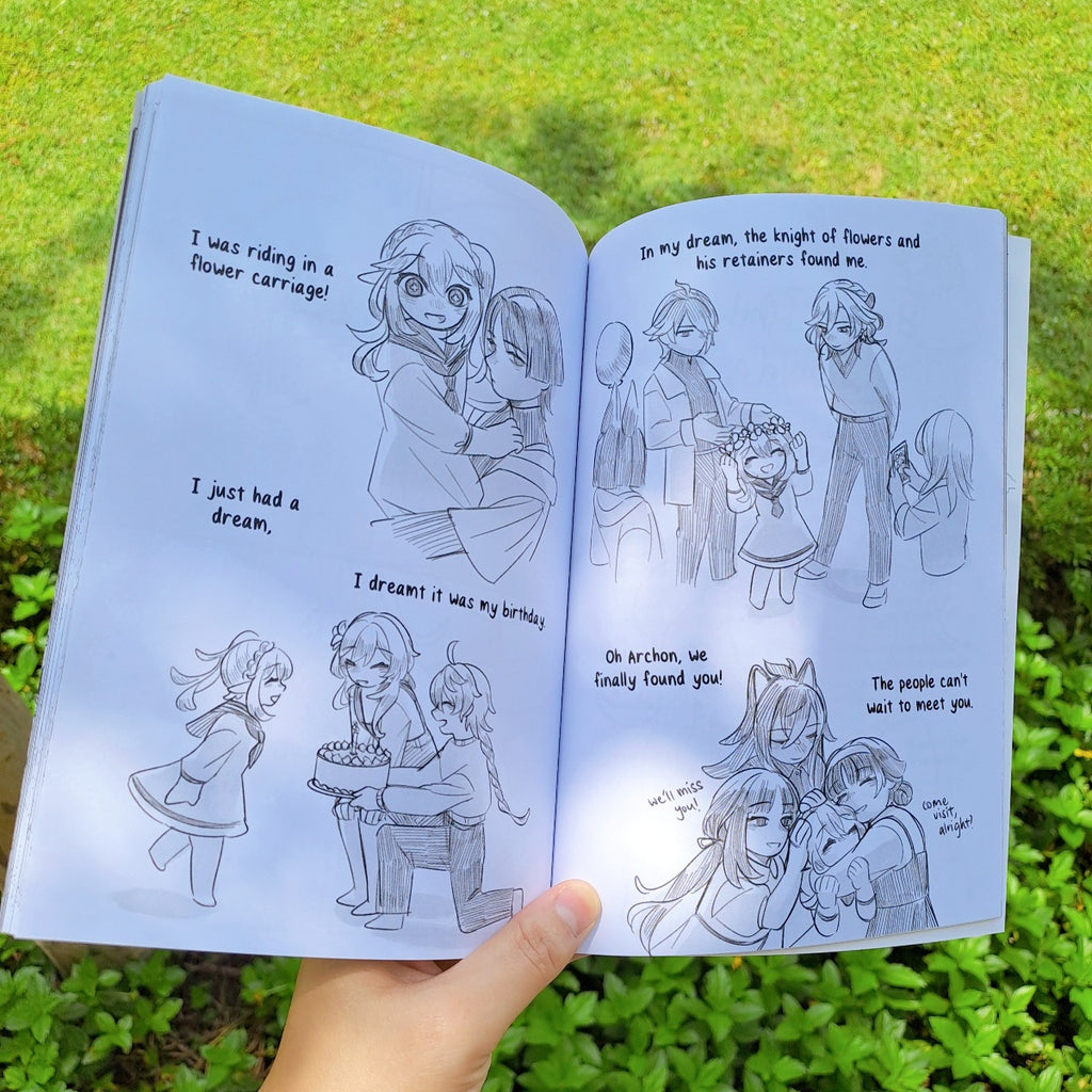 Wanderer & Nahida Modern AU Comic