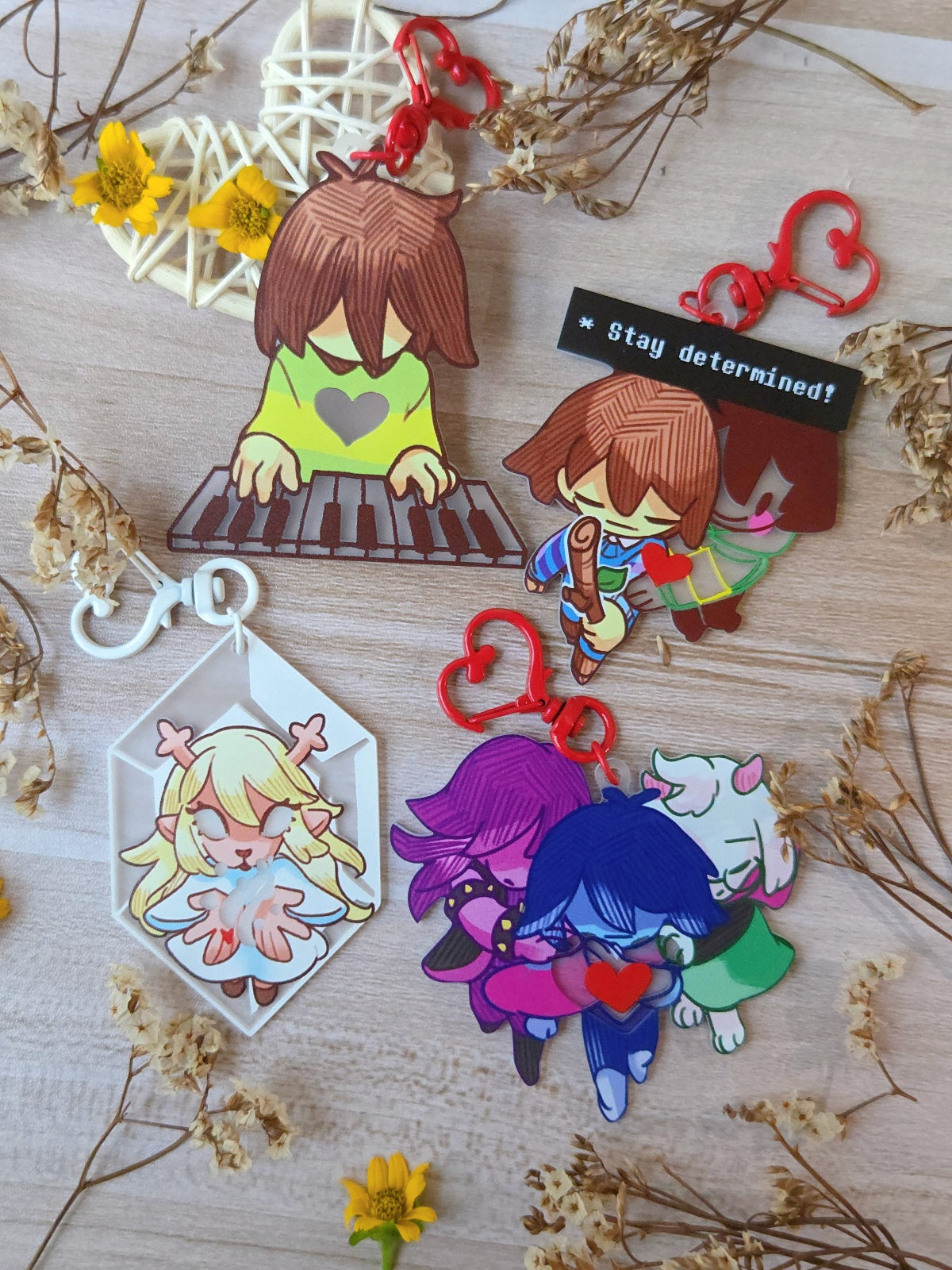 Undertale/Deltarune Frosted Charms