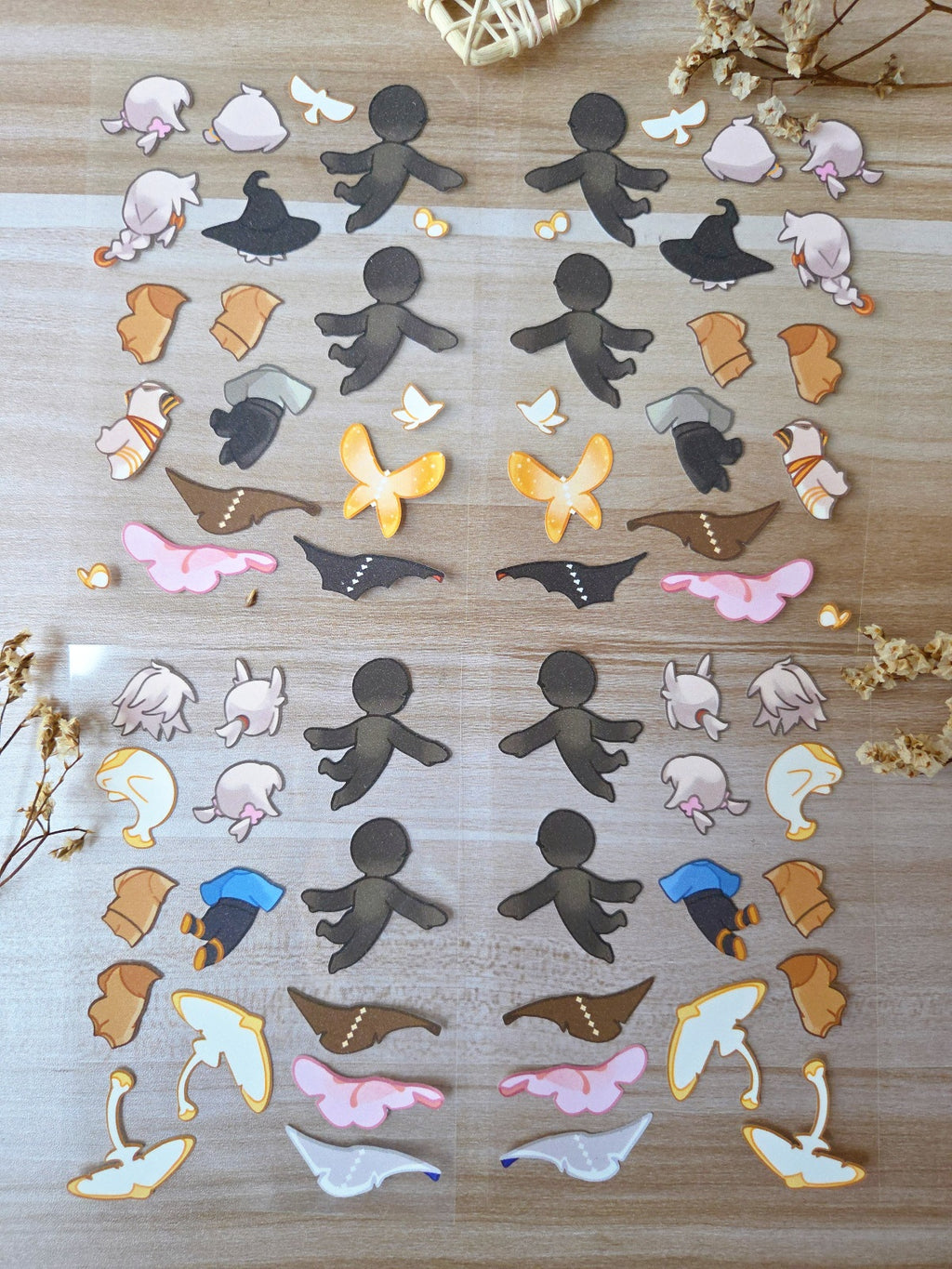 Sky Dress Up Stickers (Pair Type)