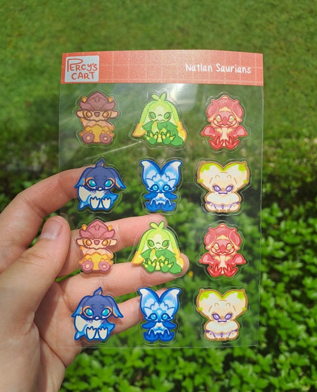Genshin Critters Transparent Sticker Sheet