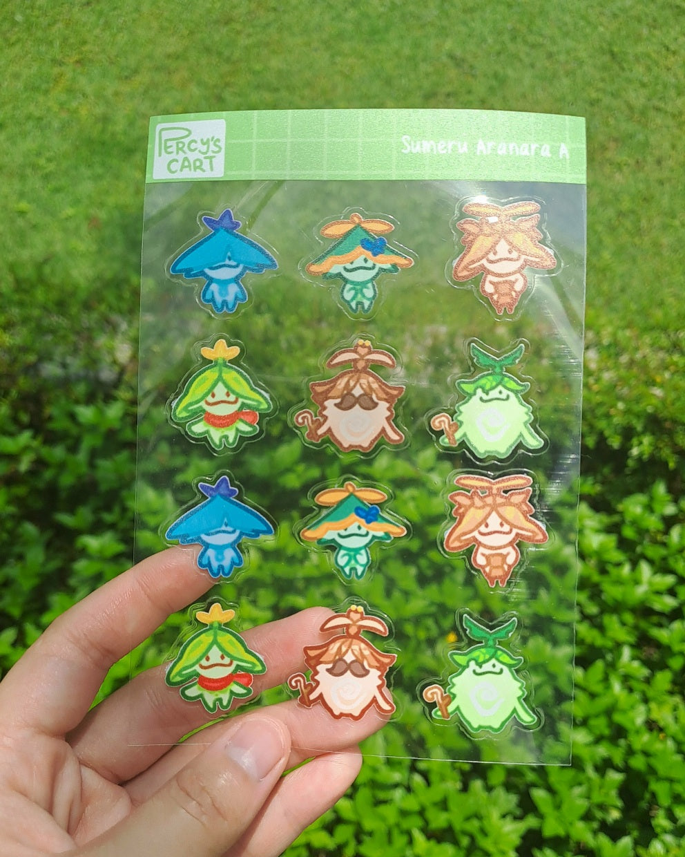 Genshin Critters Transparent Sticker Sheet