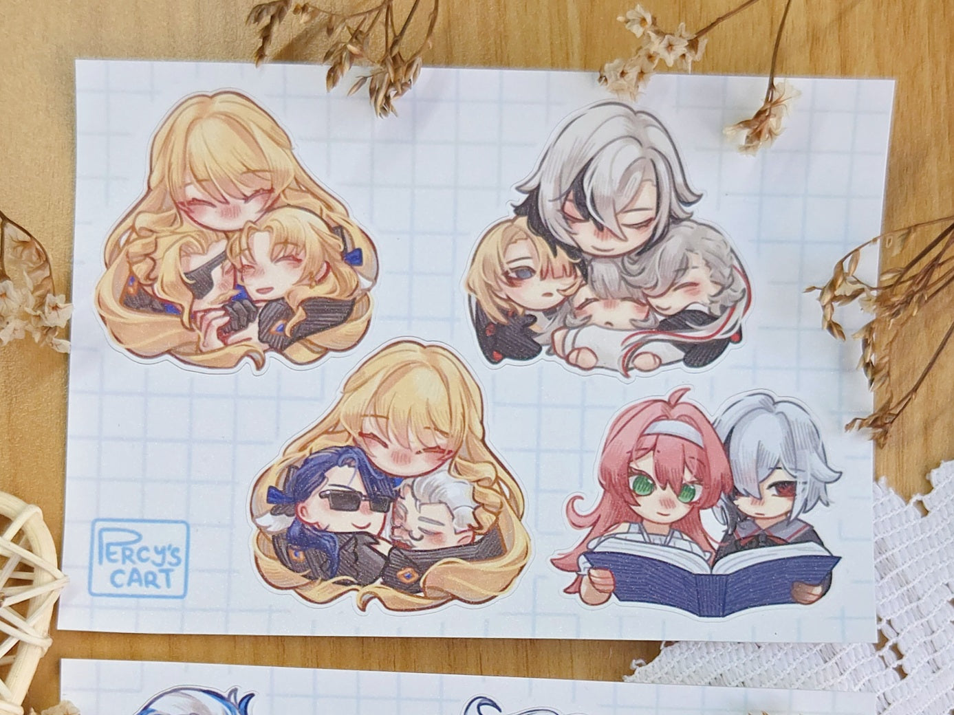 Genshin Family Sticker Sheet