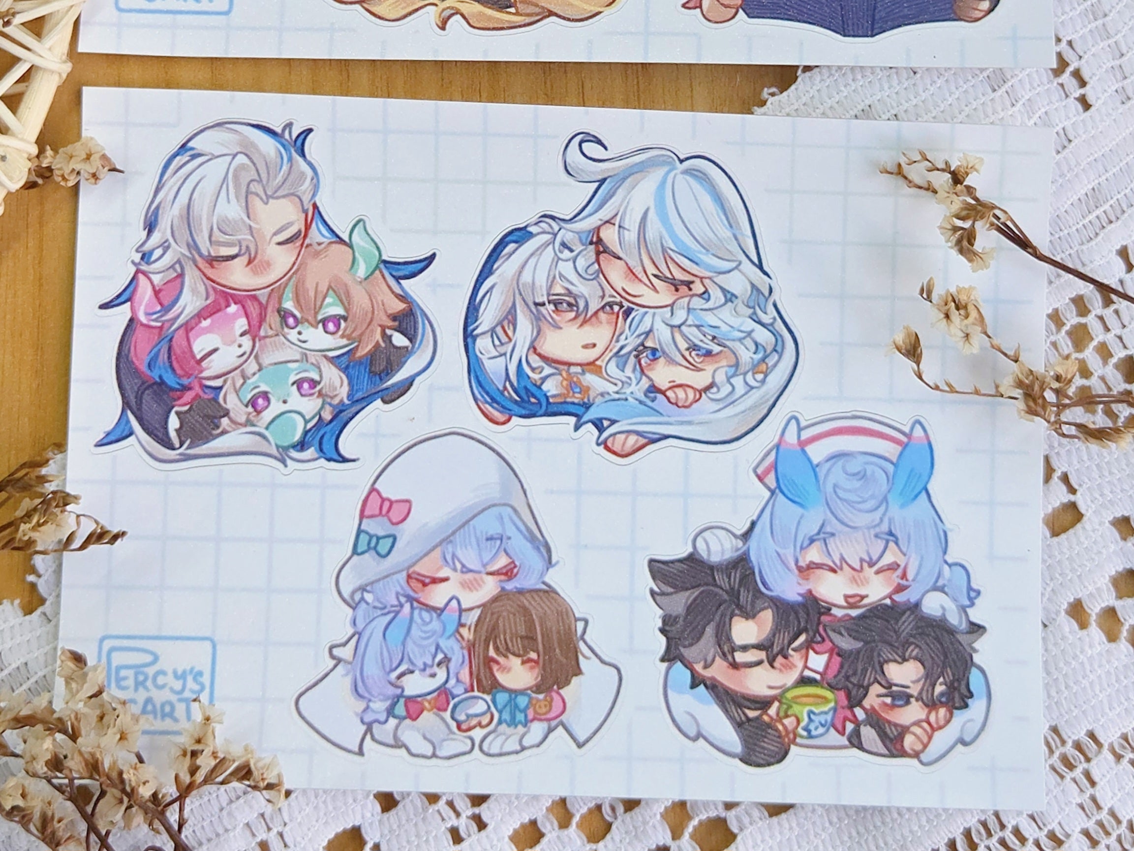 Genshin Family Sticker Sheet
