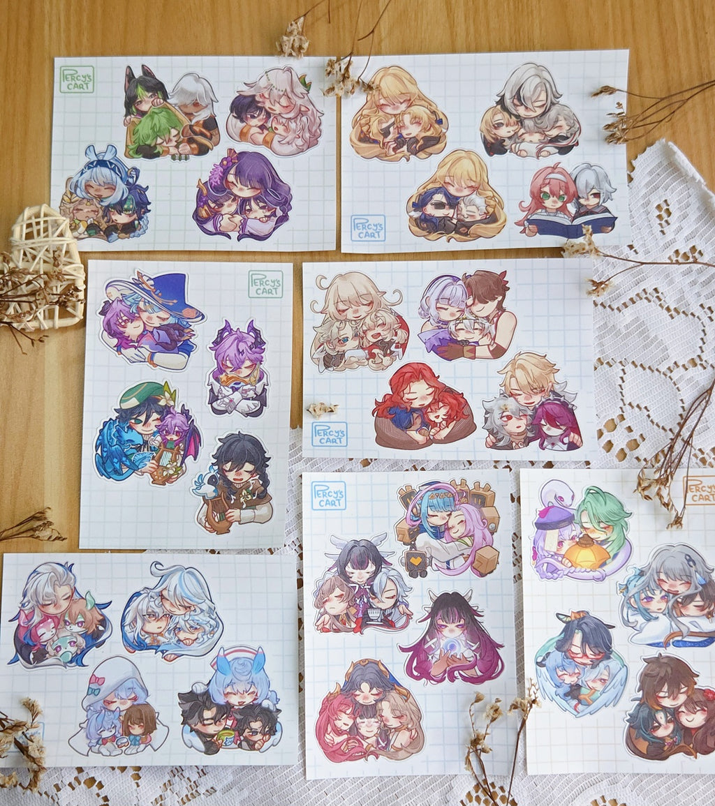 Genshin Family Sticker Sheet
