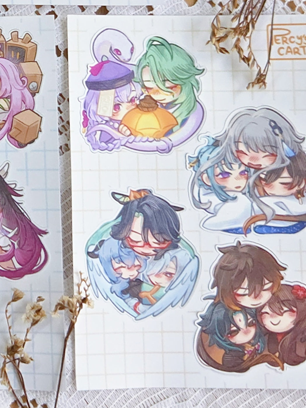 Genshin Family Sticker Sheet