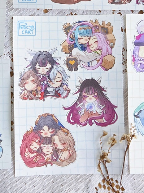 Genshin Family Sticker Sheet