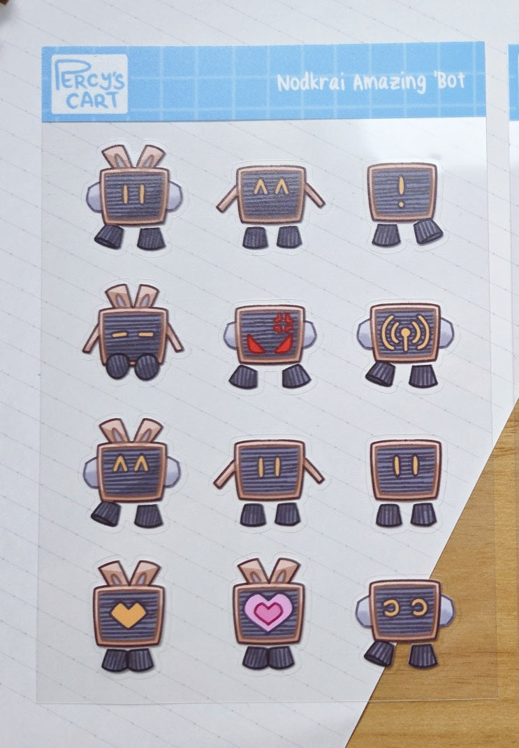 Genshin Critters Transparent Sticker Sheet