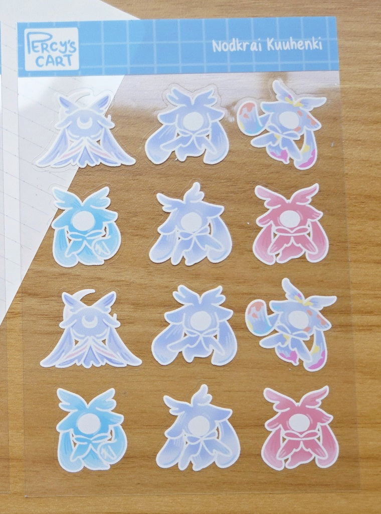Genshin Critters Transparent Sticker Sheet